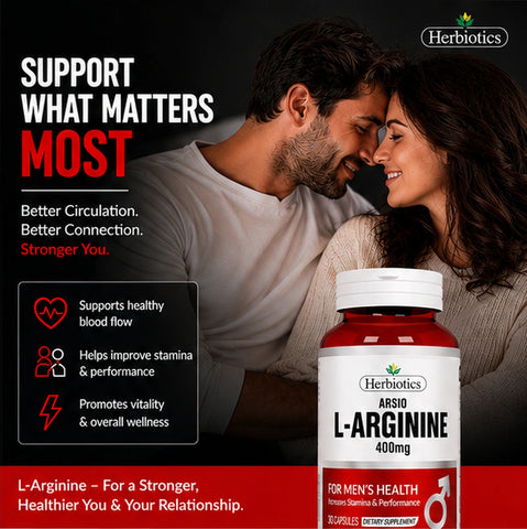 Arsio L-Arginine 400mg – Nitric Oxide, Stamina & Male Vitality Support